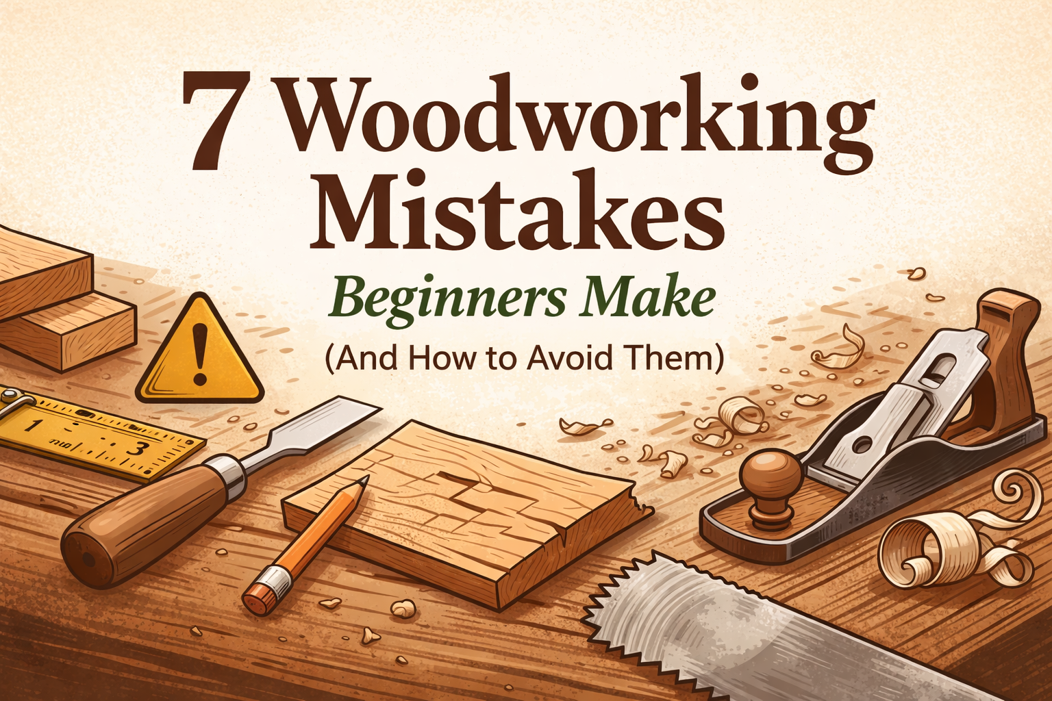 7 Woodworking Mistakes Beginners Make